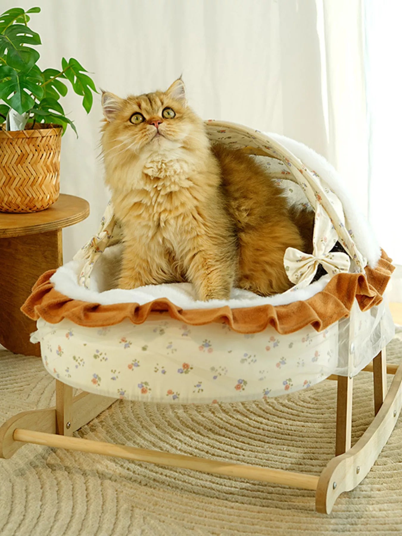 Rocking Pet Bed with Canopy