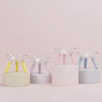 Pet Cat And Dog Feeding Bowl Household Cat And Dog Drinking Water Anti-knock Feeder Transparent Glass Bowl Cat Bowl