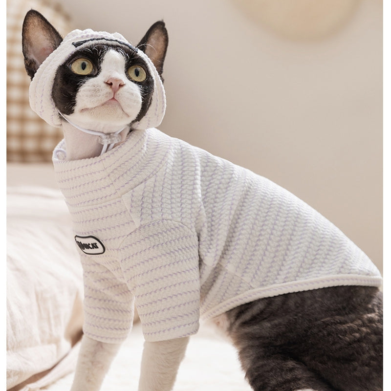 New Pet Base Shirt, Thin And Simple Striped Two-legged Shirt For Autumn And Winter, German Cat, Puppy, Dog And Cat Clothes