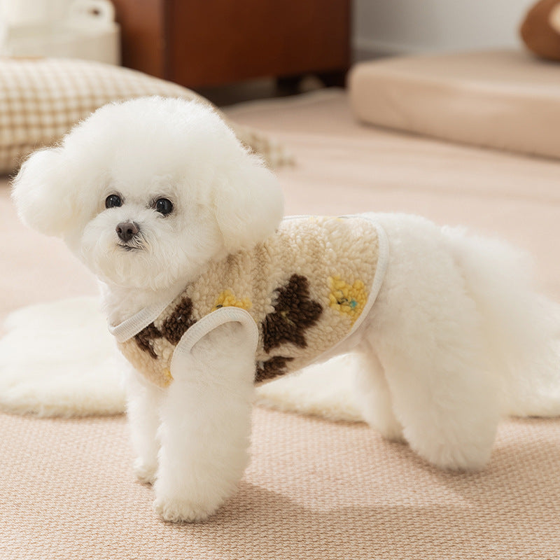 Simple Dog Clothes For Autumn And Winter, Bear Warm Fleece Jackets, Sweaters, Vests, Teddy Cat Two-legged Coats, Pet Clothes
