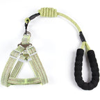 Nylon Pitted Fashion Pet Leash Dog Chest Strap Round Rope Chain