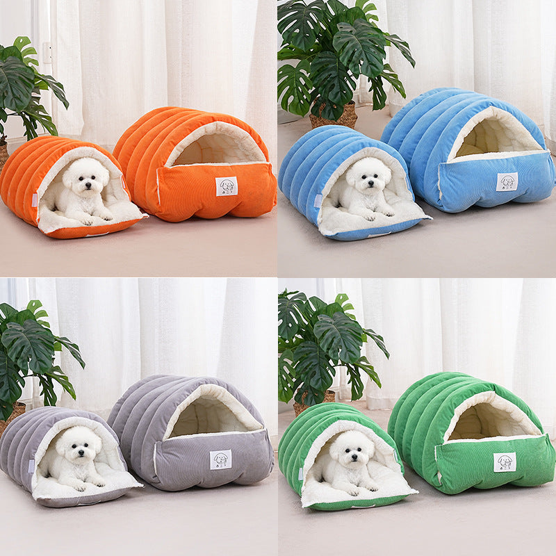 Three Dimensional Fenced Cat Bed Winter Proof Thickened For Warmth