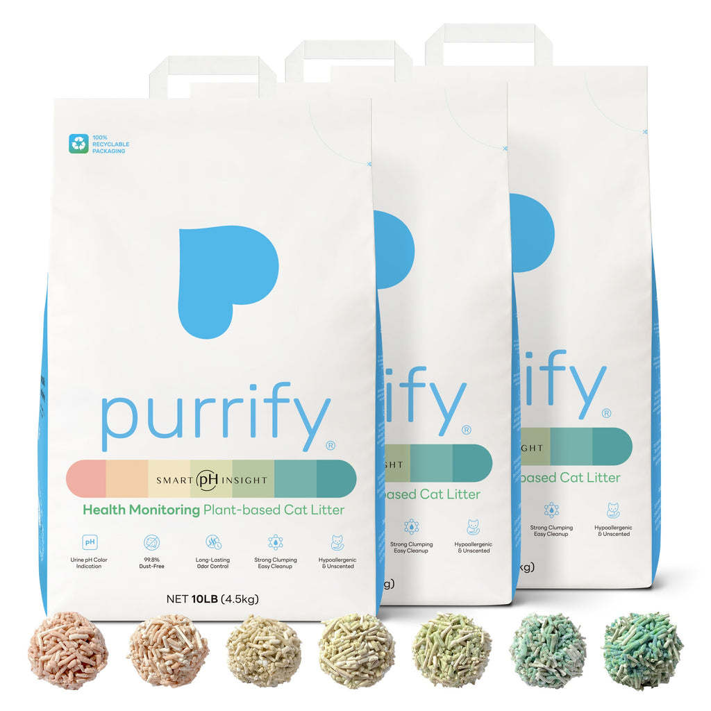 Purrify Health Monitoring Cat Litter Color Changing Clumping Low Dust
