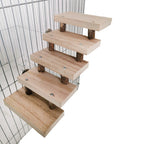 Log stairs pet toy