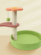 Cat Scratching Post with Cat Bed and Toy
