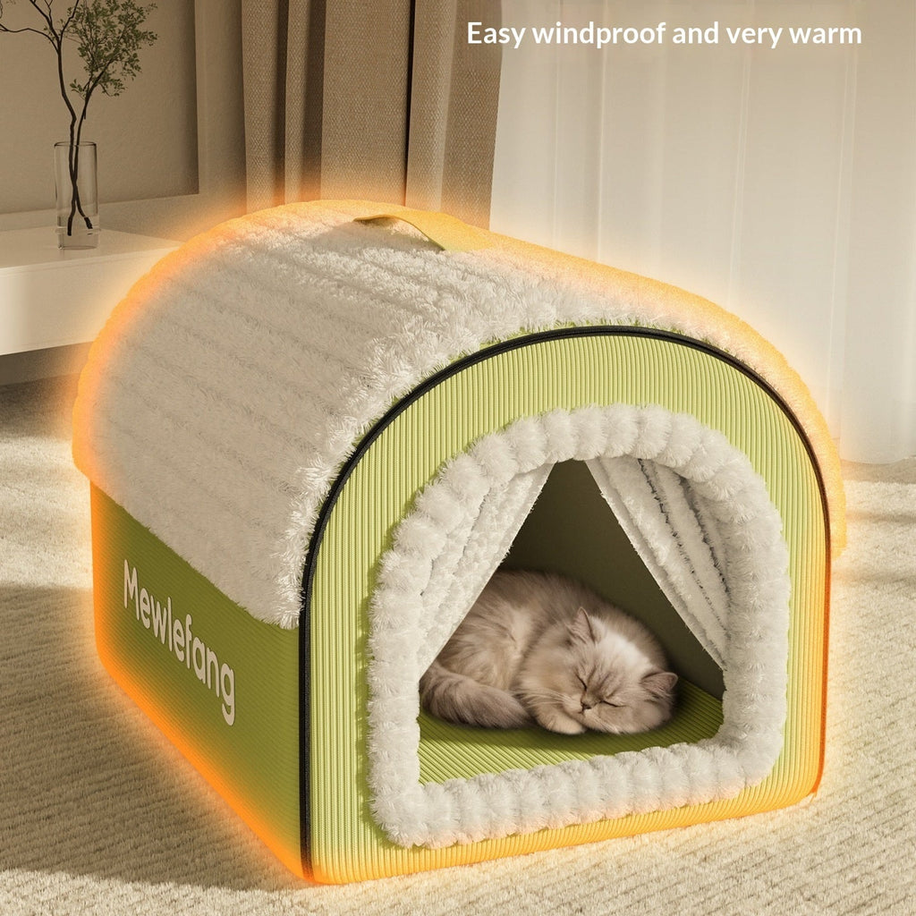 Winter-thickened Four-season Universal Enclosed Cat Bed