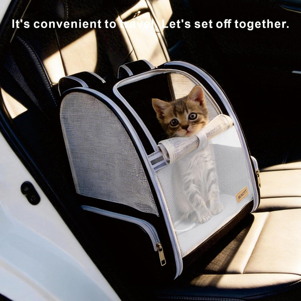 Cat Carrier Backpack Ventilated Pet Carrier for Cats Dogs Small Pets