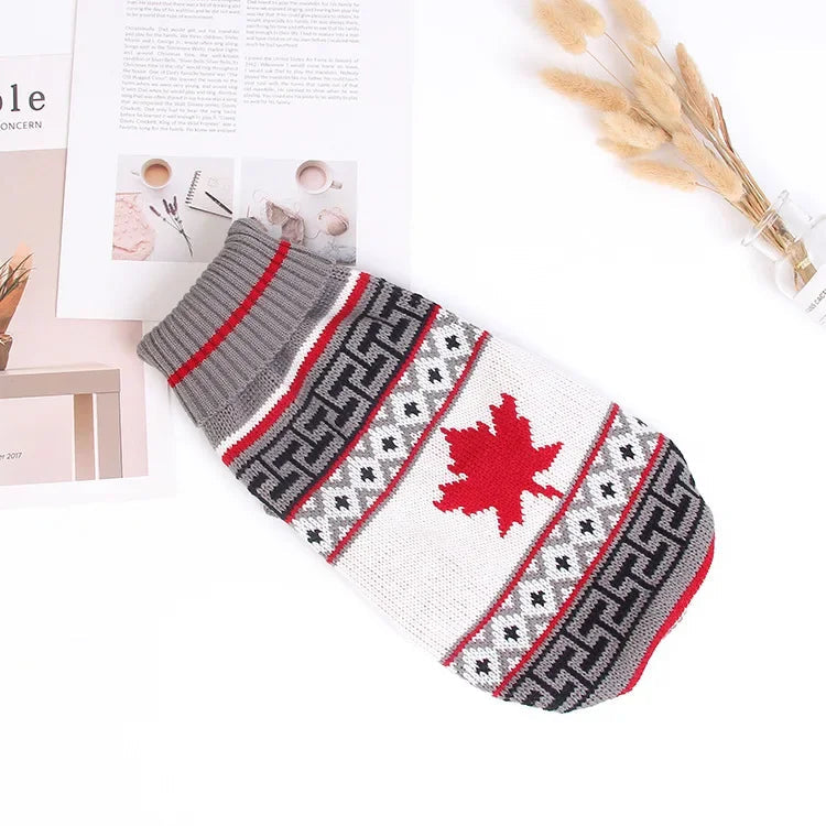 Warm Pet Dog Sweater Winter Dog Clothes for Small Medium Dogs Knitted Puppy Cat Coat Chihuahua French Bulldogs Yorkie Customes