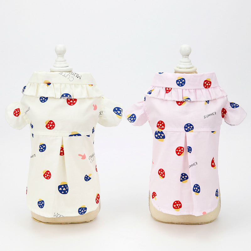 Pet Clothes Puppy Clothes Thin Pet Clothes Teddy Dog Cat Clothes Spring