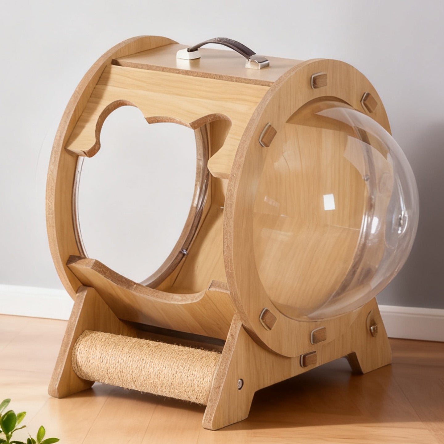 Transparent Capsule Extra-Large Bed Multi-Functional Scratching Post Cat House