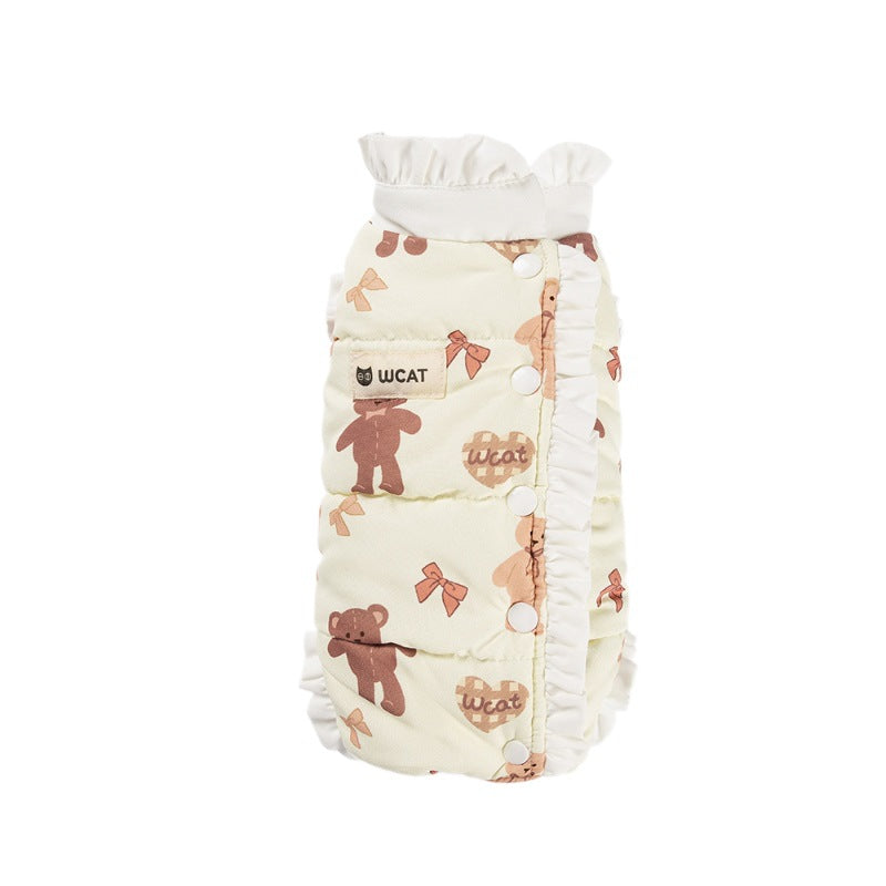 Cute Style Four-legged Fleece Undergarment For Dogs In Autumn And Winter, Warm Pet Clothing For Small Dogs, Puppies And Cats