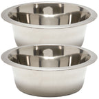 Jeffers Heavy Weight Stainless Steel Pet Bowls – Durable Pet Food & Water Dish, Chew-Resistant, Dishwasher Safe