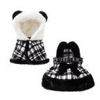 Two-piece Set Of Dog Clothes For Winter Warmth, Small Dog Teddy Bichon Frise Warm Cotton Coat Skirt, Cat Pet Clothes