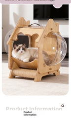 Transparent Capsule Extra-Large Bed Multi-Functional Scratching Post Cat House