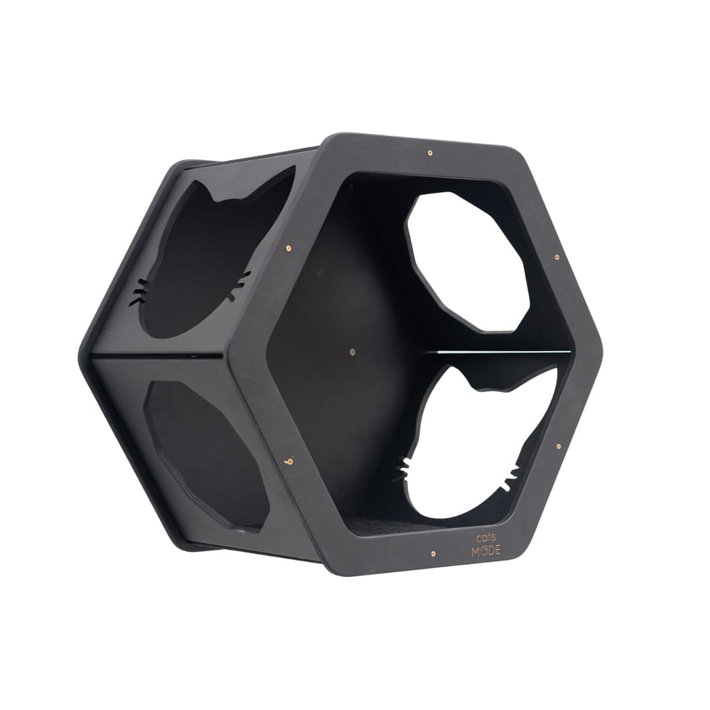 Wall Mount Cat Shelves Black