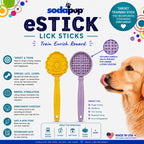eStick Hand-Held Dog Enrichment Toy - Interactive Lick Stick | USA Made