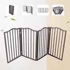 Freestanding Folding Pet Gate for Doorways and Stairs