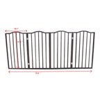 Freestanding Folding Pet Gate for Doorways and Stairs