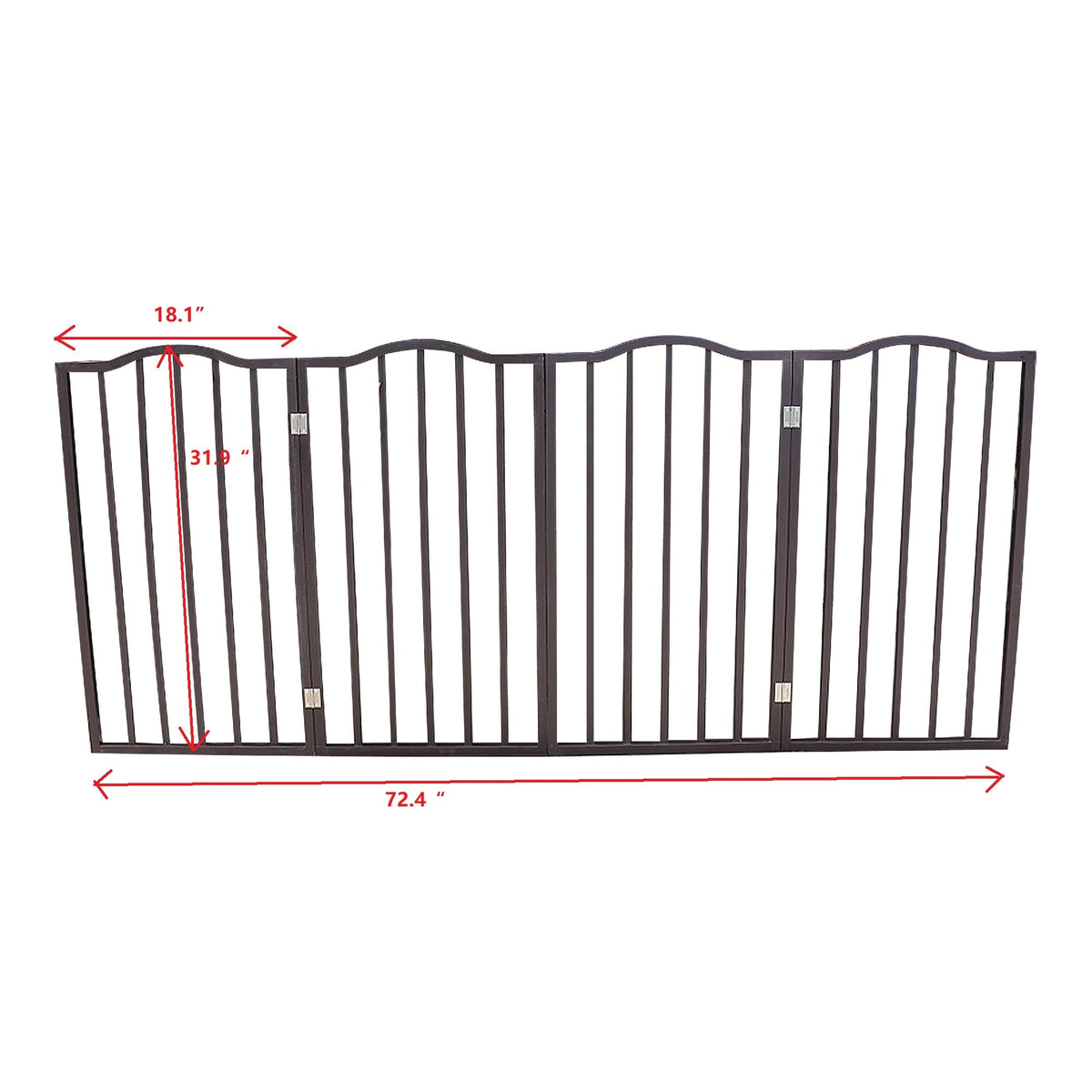Freestanding Folding Pet Gate for Doorways and Stairs