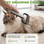 2026 New Double-Sided Dematting Comb For Dogs & Cats, Pet Grooming Tool For Long Haired Thick Double Coat Pets, Undercoat Rake Deshedding Brush For Tangles Matted Shedding Fur
