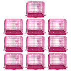 24-42" Collapsible Pink Dog Crate RED24-42