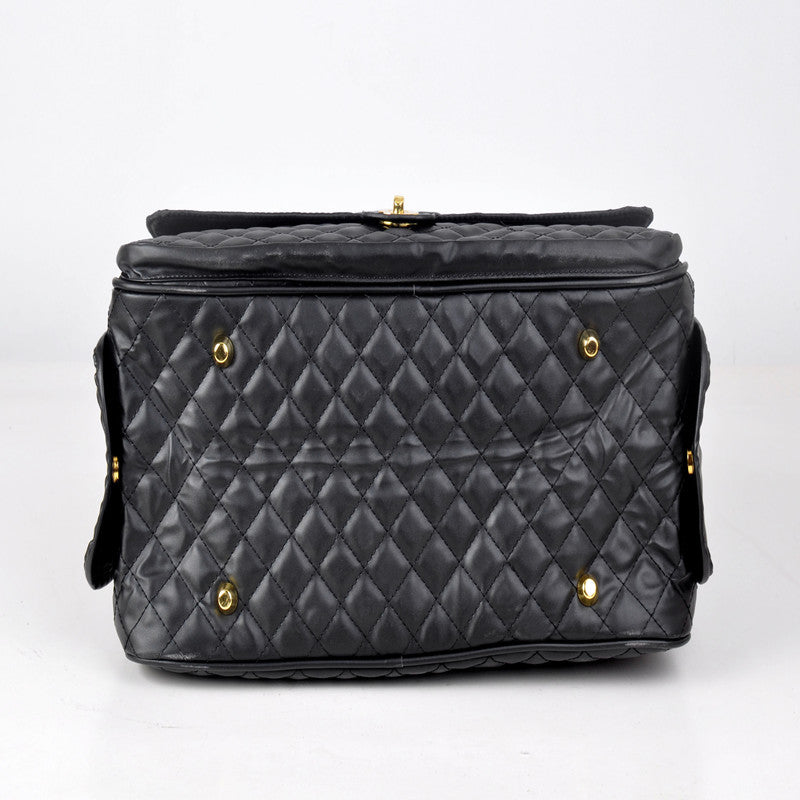 Luxury Quilted Dog Carrier Bag Purse Airline Approved Pet Travel Handbag