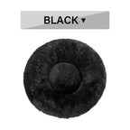 Fluffy Donut Calming Pet Bed — 16 Colors, Sizes S–XL