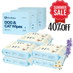 4FurBaby Dog & Cat Grooming Wipes, Plant-Based, Hypoallergenic, 400 Count
