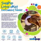 Lotus Design emat - Enrichment Lick Mat For Dogs and Cats - With Suction Cups | USA Made