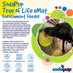 Tree of Life eMat - Enrichment Lick Mat For Dogs and Cats - With Suction Cups | Tree Design | USA Made