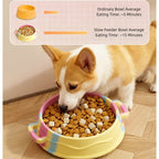 Cross-border Dog Bowl, Double-ear Handle Silicone Slow Food Bowl, Dog Pet Small Dog Slow Food Mat, Anti-choking Slow Food Bowl