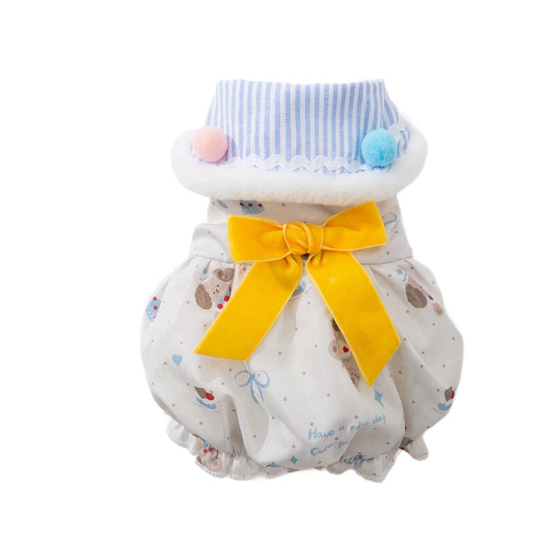 Autumn And Winter Pet Clothes, Outdoor Work Clothes, Warm Lady Skirts, Princess Skirts, And Various Styles Of Cat And Dog Clothes