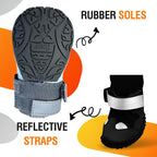Pet Dog Shoes Outdoor Windproof Warm And Cold-resistant Dog Footwear