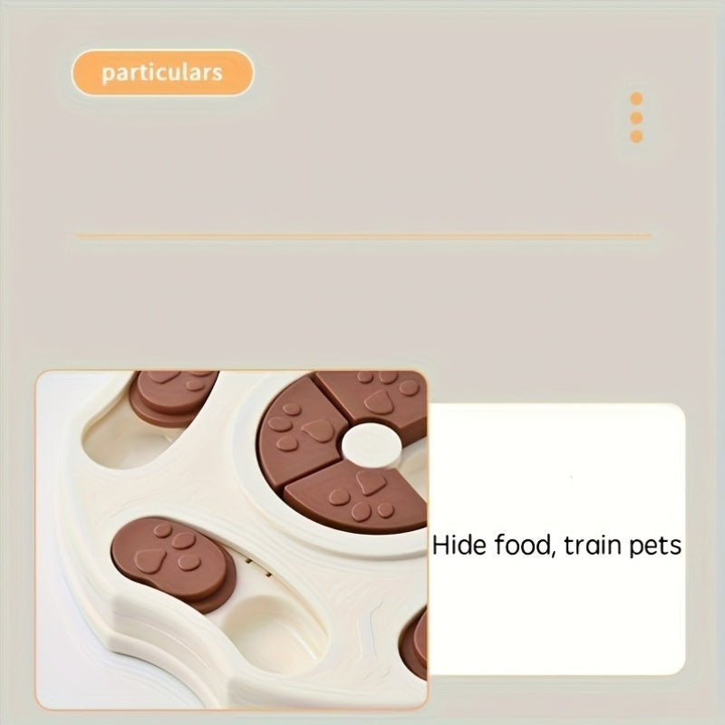 Interactive Slow Food Bowl For Pets For Dogs And Cats Training And Slow Feeding Assistant Non-electric Plastic Intelligence Game Stimulates Intelligence And Good Habits Multi-stage Challenge, Foo