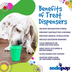 Coffee Cup Rubber Dog Chew Toy for Power Chewers | Treat Dispenser | USA Made