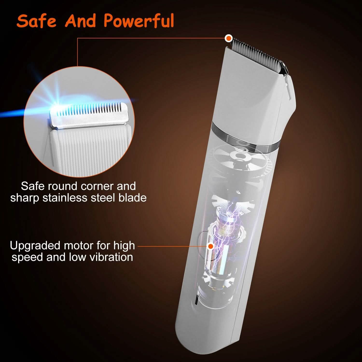 4-in-1 Electric Pet Dog Cat Grooming Kit Cordless Rechargeable