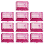 24-42" Collapsible Pink Dog Crate RED24-42