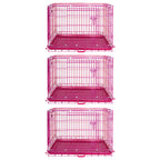 24-42" Collapsible Pink Dog Crate RED24-42