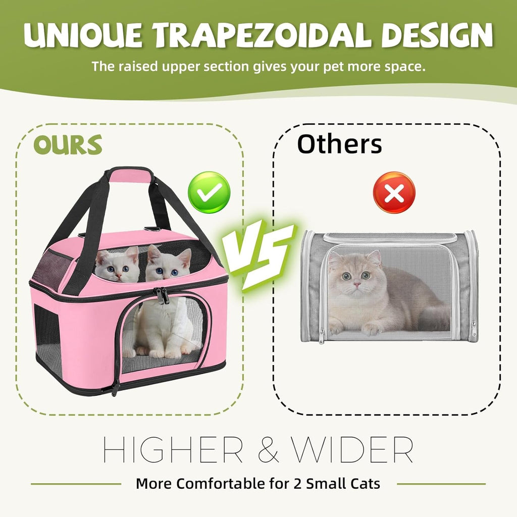 Cat Carrier Backpack Airline Approved Soft Sided Pet Carrier up to 20Lbs