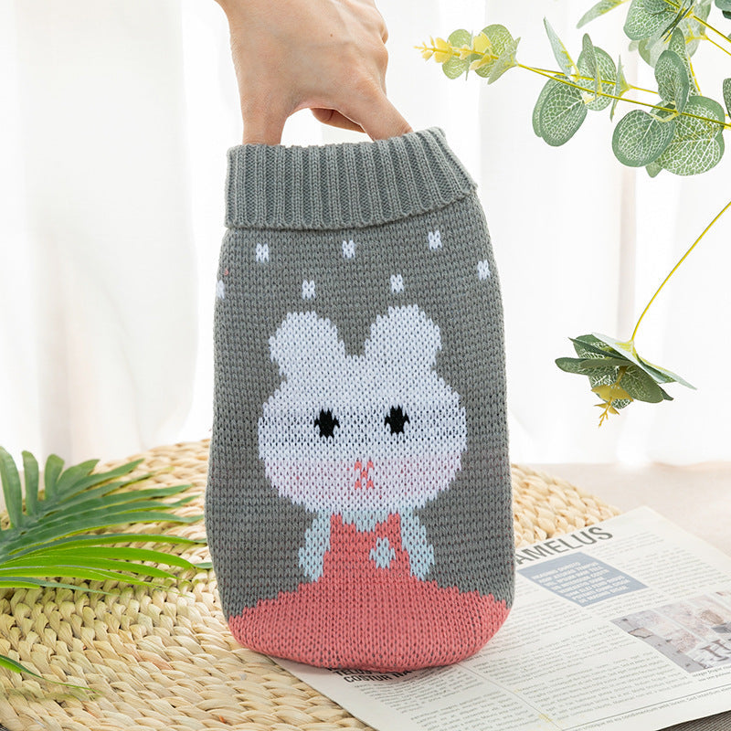 Autumn And Winter Cat And Dog Clothing Bichon Frise And Corgi Knitted Sweaters