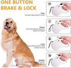 Retractable Dog Leash 16ft For Small Dogs Reflective Anti Slip Handle Bags