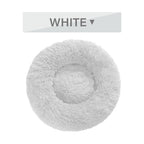 Fluffy Donut Calming Pet Bed — 16 Colors, Sizes S–XL