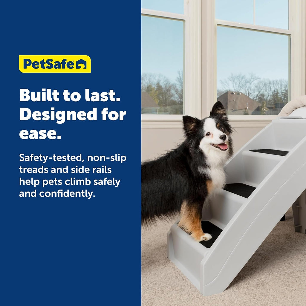 Dog Stairs for Bed Foldable Pet Steps Non Slip Portable 20 25 Inch