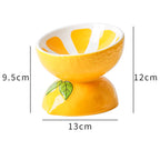 Ceramic Raised Cat Bowl 5In Elevated Wide Cat Bowl For Food And Water Anti Vomiting Tilted Pet Feeder Dish For Indoor Cats And Small Dogs