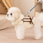 Winter Fleece Cat Clothes, Winter Bow Warm Down Jackets, Anti-shedding Pet Clothes For Kittens And Dogs