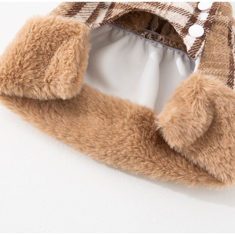 Two-piece Set Of Dog Clothes For Winter Warmth, Small Dog Teddy Bichon Frise Warm Cotton Coat Skirt, Cat Pet Clothes