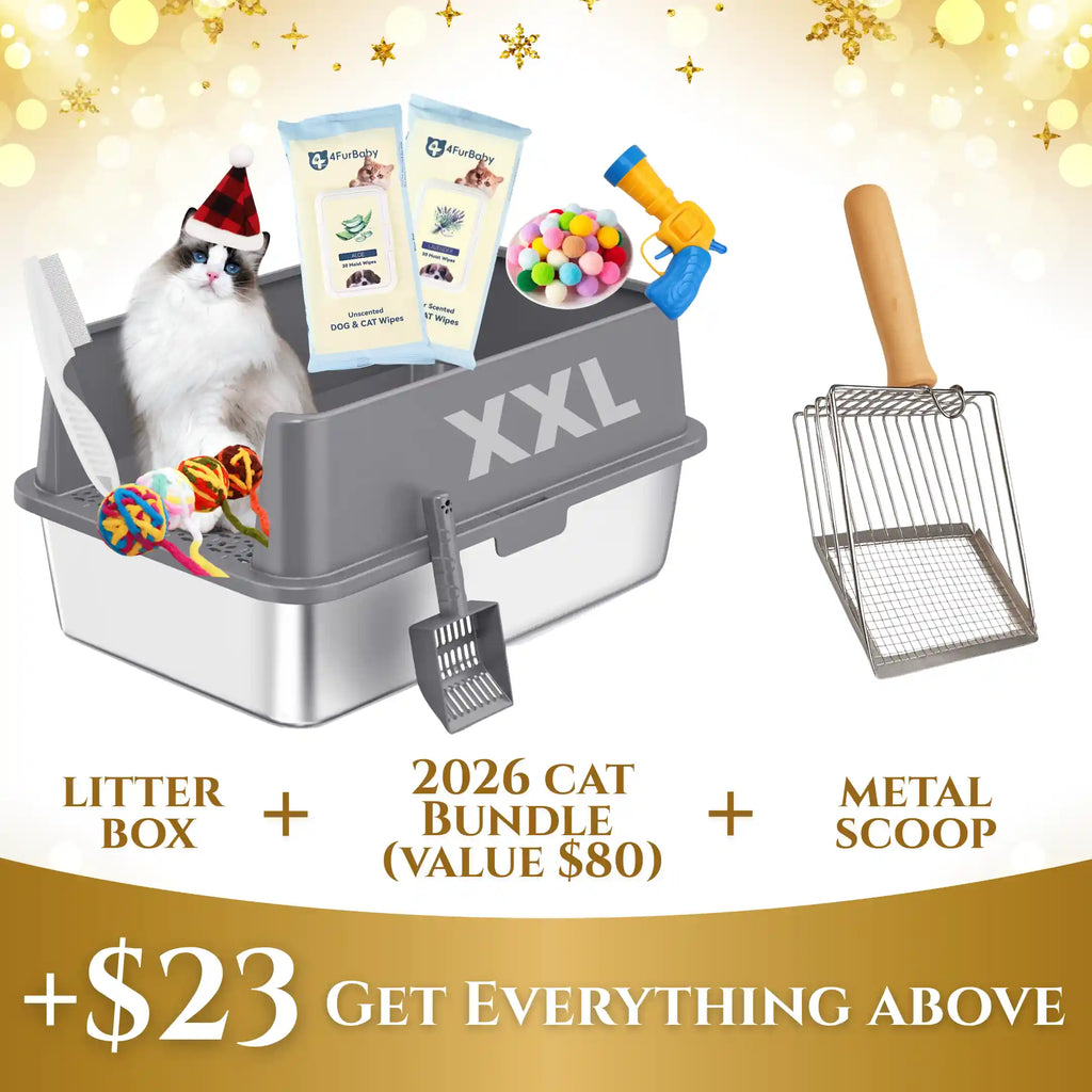XXL 304 Stainless Steel Cat Litter Box