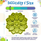 Mandala eTray Shallow Slow Feeder Dog Bowl for Enrichment | USA Made