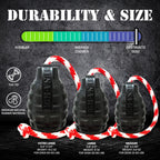 USA-K9 Magnum Grenade - Black Magnum Rubber Chew Toy for Extreme Chewers | USA Made