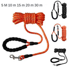 Extended Traction Rope 10m 20m 30m Recall Training Camping Backyard Dog Walking Rope Reflective Tracking Dog Leash